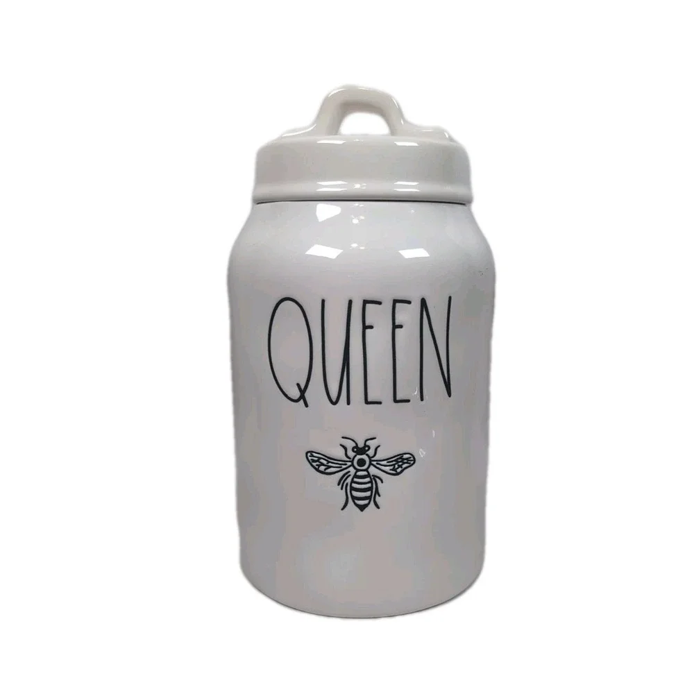 Rae Dunn Dimple Queen Bee Canister W/Lid Artisan Collection by Magenta